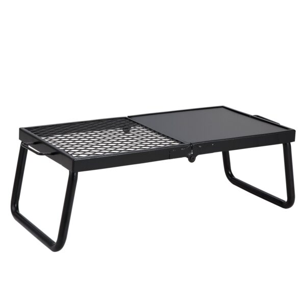 VEVOR Folding Campfire Grill, Heavy Duty Steel Mesh Grate, 22.4 Portable Camping Grates Over Fire Pit, Camp Fire Cooking Equipment With Legs Carrying Bag, Grilling Rack For Outdoor Open Flame Cooking - Image 3
