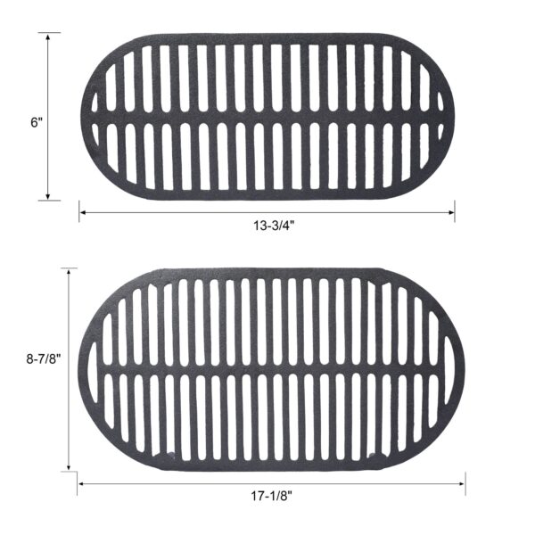 Outdoor Oval Cast Iron Grill, Portable Charcoal Grill, And Desktop Cast Iron Frying Pan - Image 3