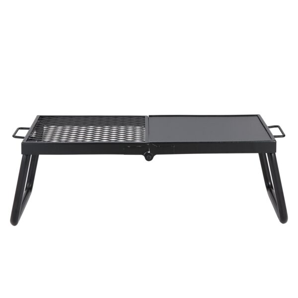 VEVOR Folding Campfire Grill, Heavy Duty Steel Mesh Grate, 22.4 Portable Camping Grates Over Fire Pit, Camp Fire Cooking Equipment With Legs Carrying Bag, Grilling Rack For Outdoor Open Flame Cooking - Image 4