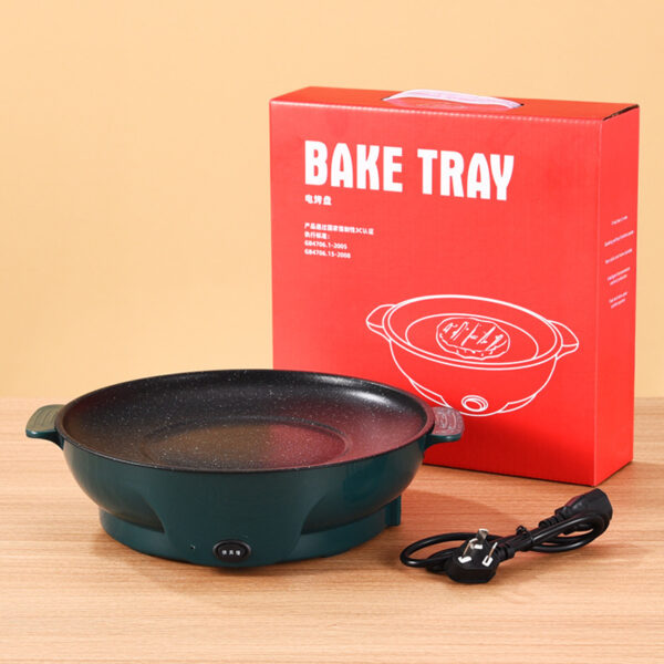 Multifunctional Electric Barbecue Grill Portable Meat Roasting Pan - Image 5