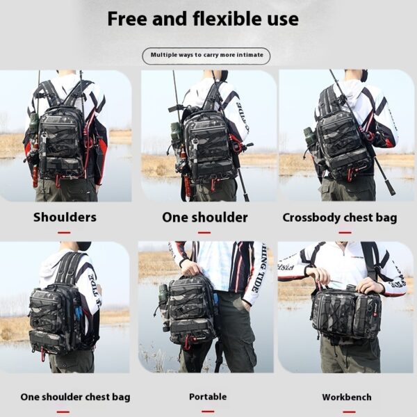 Waterproof Multifunctional Fishing Outdoor Equipment Fishing Bag - Image 4