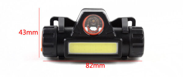 Waterproof LED headlamp COB work light 2 light mode with magnet headlight built-in 18650 battery suit for fishing, camping, etc. - Image 6