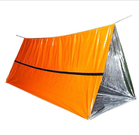 PE Aluminum Film Thermal Insulation Windproof And Cold Resistant Emergency Sleeping Bag - Image 7