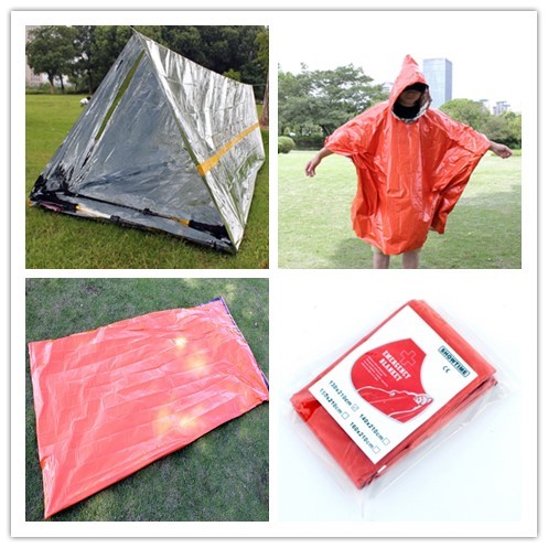 PE Aluminum Film Thermal Insulation Windproof And Cold Resistant Emergency Sleeping Bag - Image 3