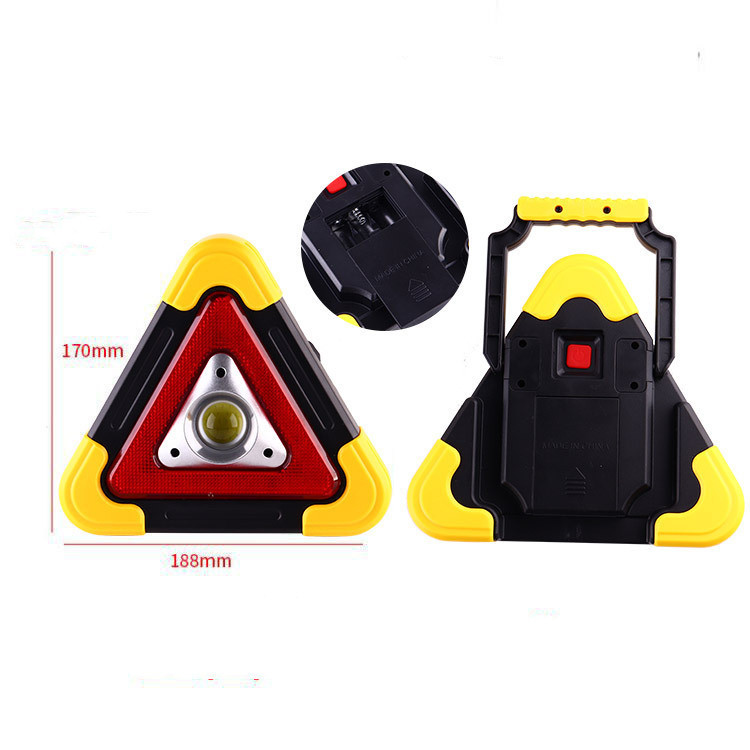 Compatible with Apple, Car Tripod Warning Sign Car Triangle Sign Auto Luminous Car Tripod Parking Reflective Solar Light - Image 4