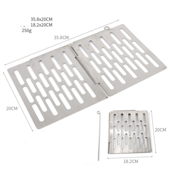 Outdoor Picnic Simple Portable Mini Barbecue Grill Grill Plate Stainless Steel Folding Grill Grill Grill - Image 4