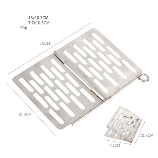 Outdoor Picnic Simple Portable Mini Barbecue Grill Grill Plate Stainless Steel Folding Grill Grill Grill - Image 7