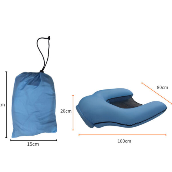 PVC Summer Inflatable Foldable Floating Row Swimming Pool Water Hammock Air Mattresses Bed Beach Water Sports Lounger Chair - Image 2