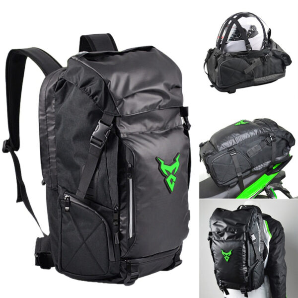 Multifunctional Motorcycle Travel Backpack Shoulder Helmet Bag - Image 2