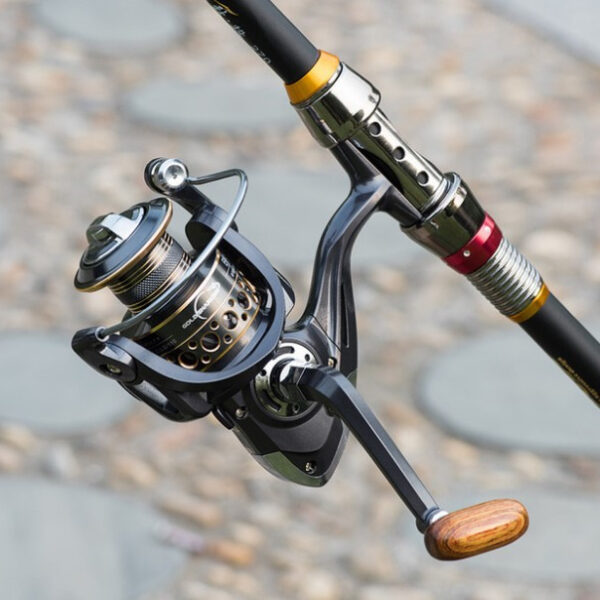 Fishing Line Wheel Spinning Wheel Full Metal Head Sea Pole Wheel Sea Pole Long Shot Luya Wheel Fishing Wheel Fishing Wheel - Image 2
