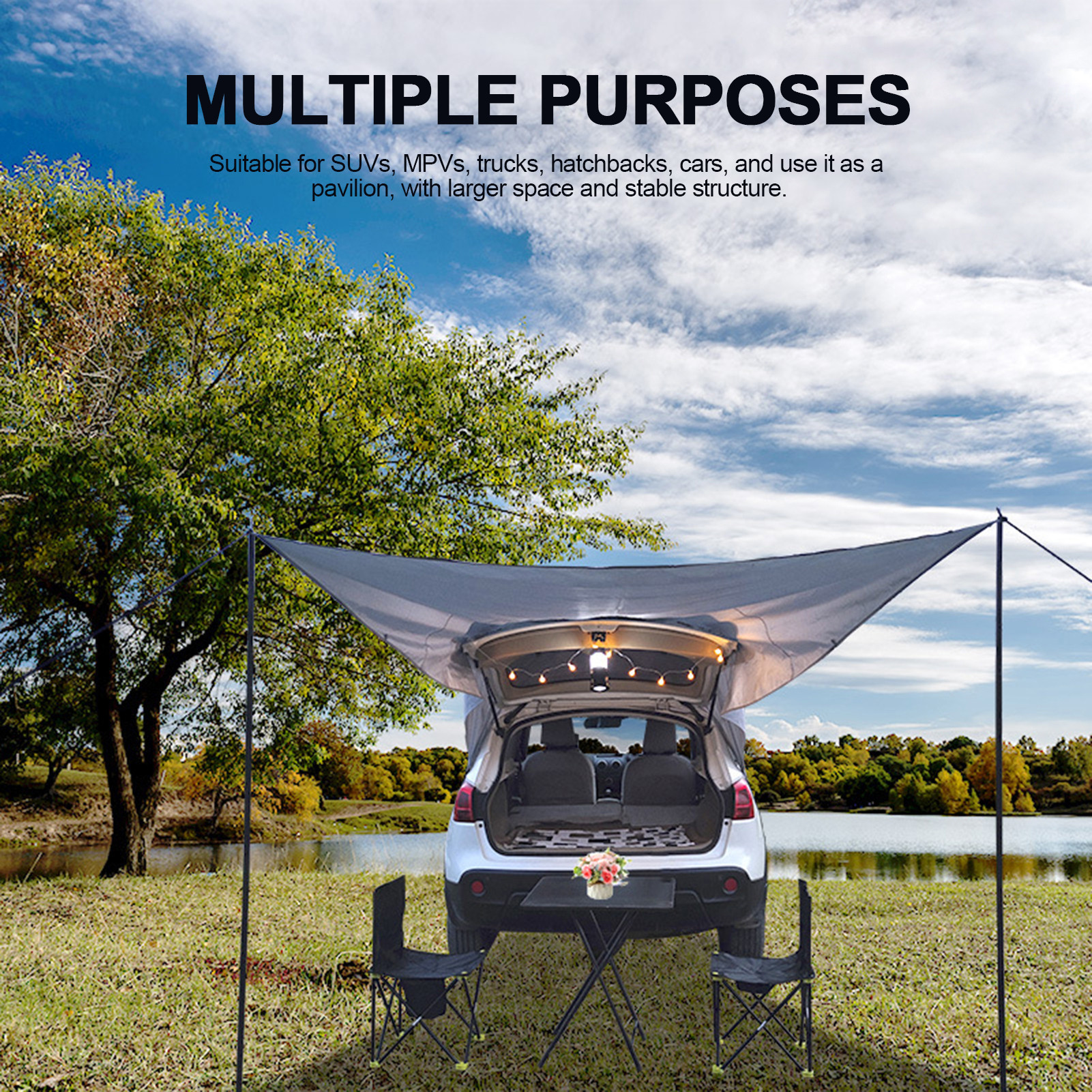 Car Tail Car Side Trunk Canopy Camping Camping Tent - Image 2