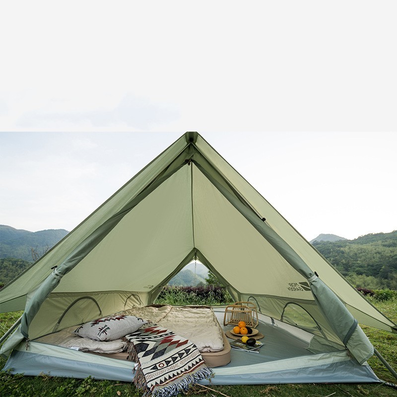 Exquisite Camping Outdoor Family Light Luxury Large Space Camping Cotton Tent - Image 3