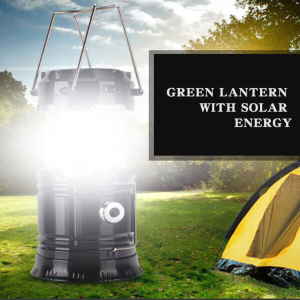 new solar charging type multifunctional telescopic camping lantern lantern outdoor camping tent lamp - Image 6