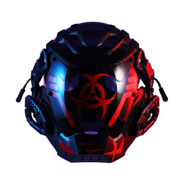 Bioweapon Black Mask Tech Creative Prop Mask Full Face - Image 4