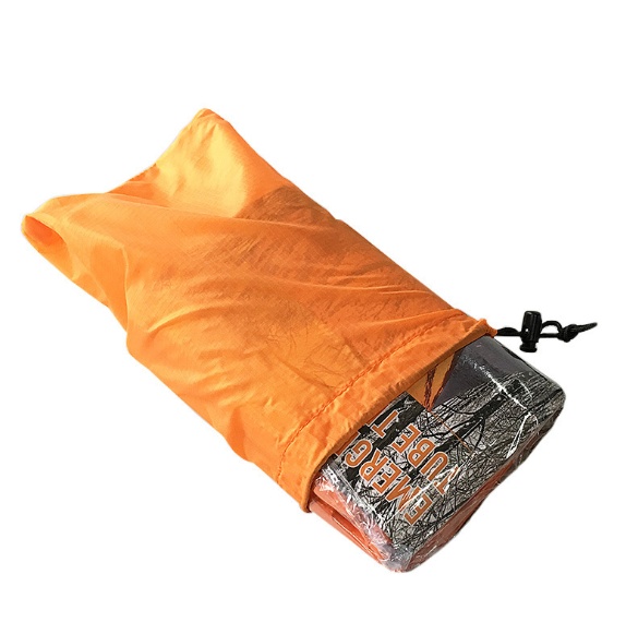 PE Aluminum Film Thermal Insulation Windproof And Cold Resistant Emergency Sleeping Bag - Image 2