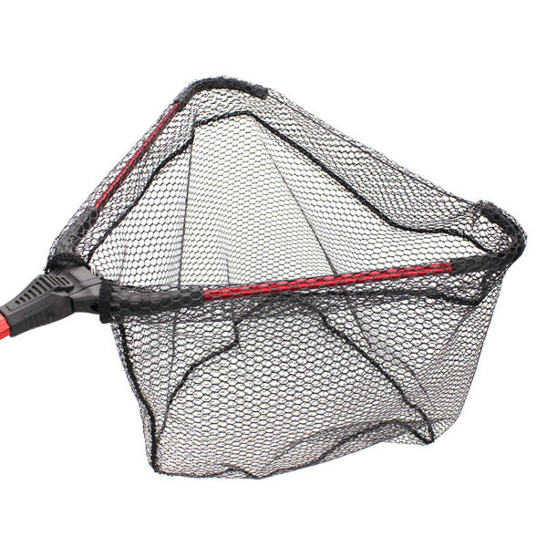 Aluminum Alloy Single Section Triangular Folding Dip Net Fly Fisherman Viscose Metal Thin - Image 3