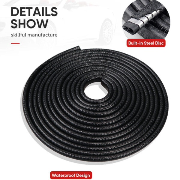 Universal Built-in Steel Disc Car Anti Collision Strip Auto Door Edge Scratch Protecter Bumper Strip - Image 3