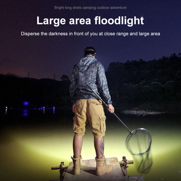 USB Strong Light Super Bright Rechargeable Fishing Five Head Lamp - Image 2