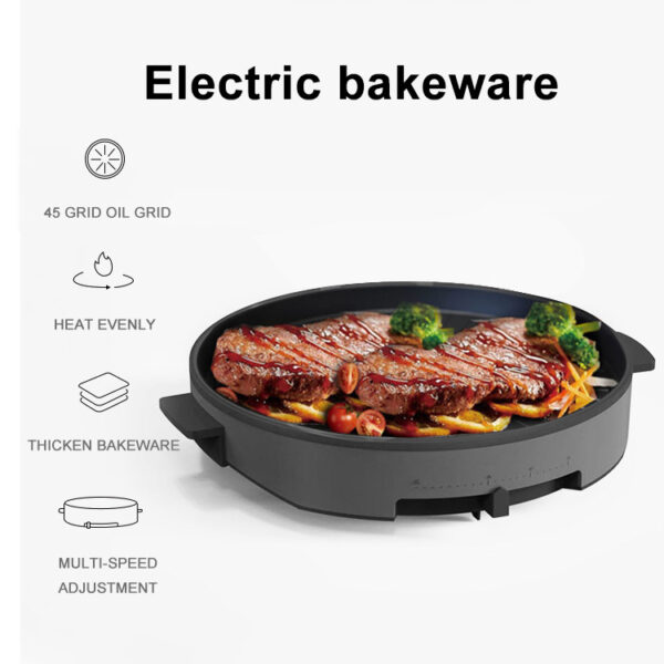 Multi-function Barbecue Frying Steak Fryer Electric Grill - Image 2