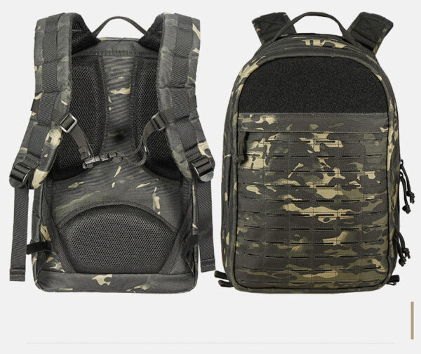 Outdoor Hiking Backpack Camouflage Army Fan Tactical Riding Bag - Image 2