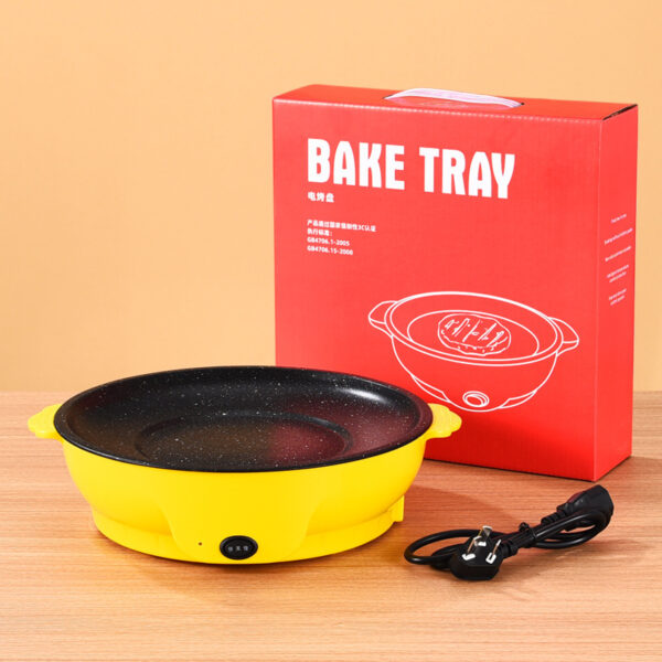 Multifunctional Electric Barbecue Grill Portable Meat Roasting Pan - Image 3