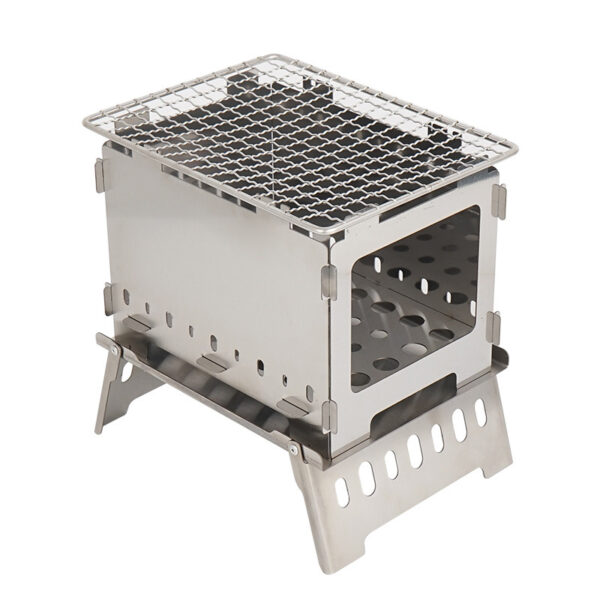 Outdoor Folding Card Stove Barbecue Rack - Image 5