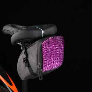 Warning Bicycle Saddle Bag With Light