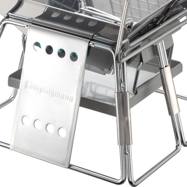 Portable Stainless Steel BBQ Grill Non-stick Surface Folding Barbecue Grill Outdoor Camping Picnic Tool - Image 3