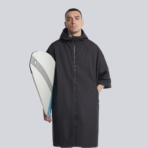 Waterproof Cloak Changing Bathrobe Outdoor Swimming Diving Surfing Windproof - Image 4