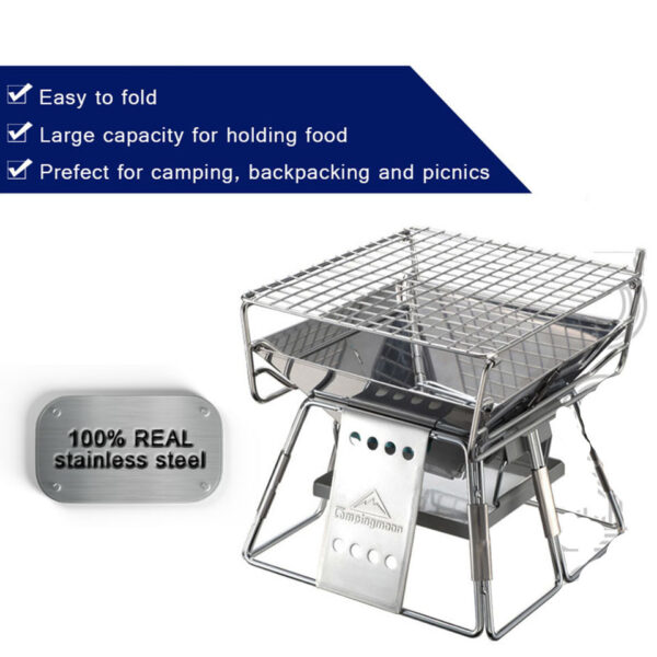 Super small stainless steel grill - Image 2