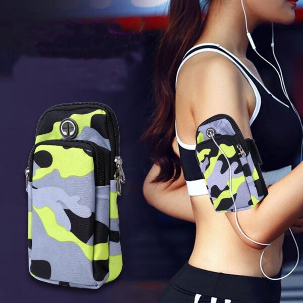 Running Sports Camouflage Mobile Phone Arm Water Repellent Wrist Bag - Image 7