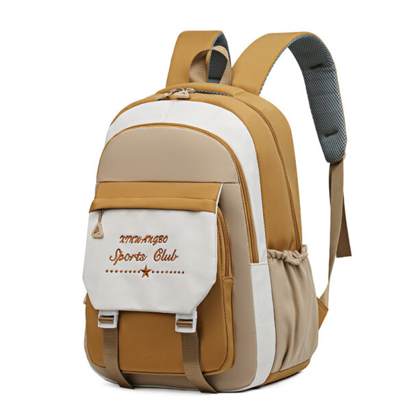Contrast Color Schoolbag Women's Shoulder Large Capacity - Image 5