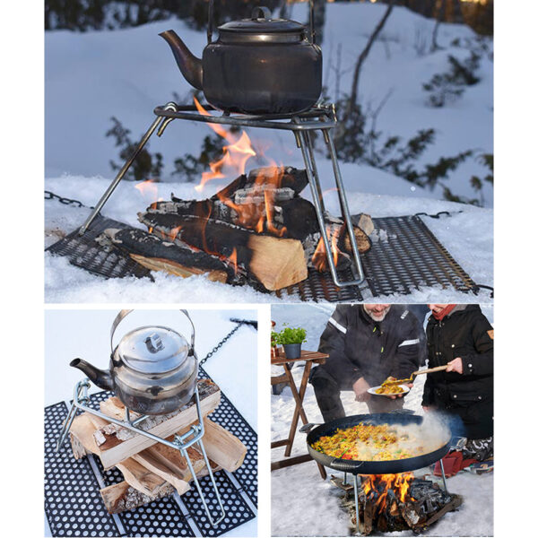 Outdoor Portable Folding Grill Camping Hanging Pot - Image 2