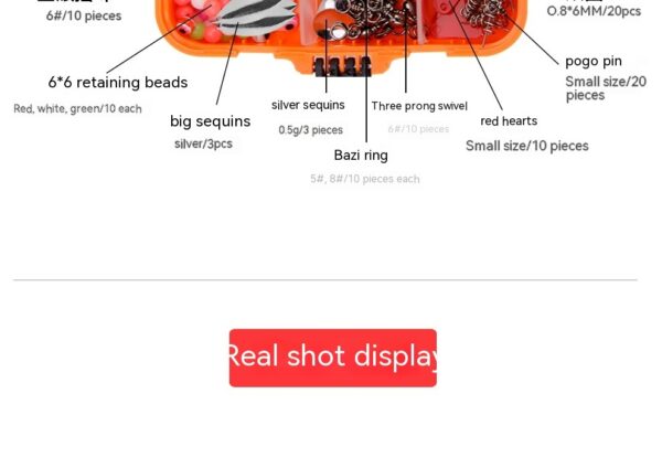 Weihe 257 Pieces Lure Fishhook Accessories Suit Texas Fishing Sea Fishing Rock Fishing Set Box - Image 5