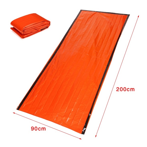 PE Aluminum Film Thermal Insulation Windproof And Cold Resistant Emergency Sleeping Bag - Image 8