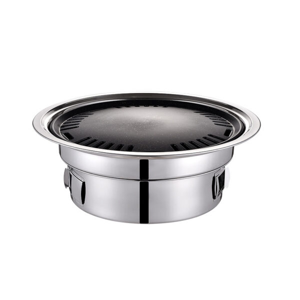 Korean Non-Stick Stainless Steel BBQ Grill - Image 3