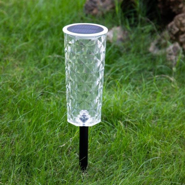 Solar Garden Lamp 10 Colors Changing Crystal Lamp Rose Light Shape LED Romantic Diamond Atmosphere Project Light - Image 7