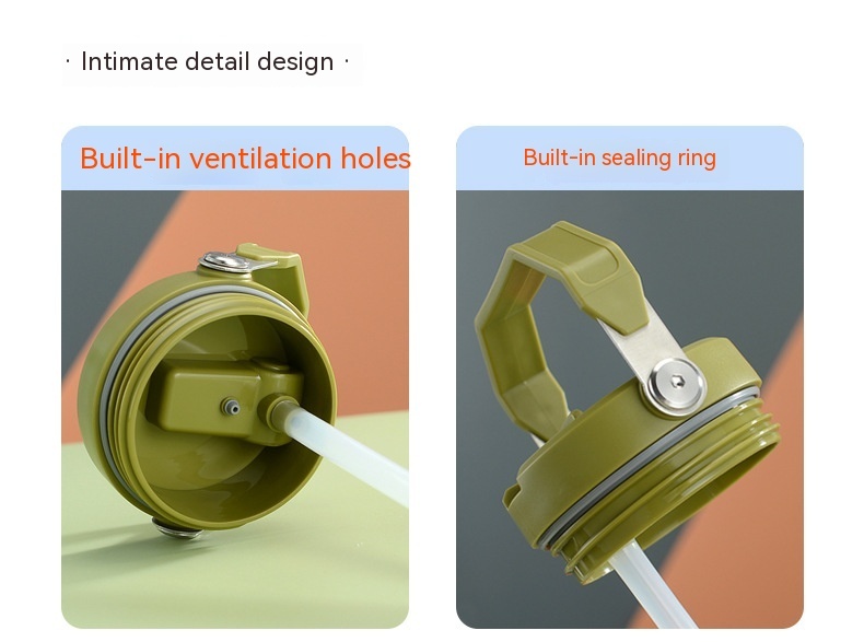 Portable Car Cup Stainless Steel Cup Travel Sports Water Bottle With Handle Cover Coffee Tumbler Cup - Image 9