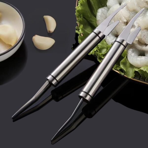 Multifunctional Stainless Steel Shrimp Remover  Shrimp Line Fish Maw Knife Fish Cutter Scissories Fish Scale Remover Kitchen Gadget Accessories Tools Creative Kitchen Tools - Image 7