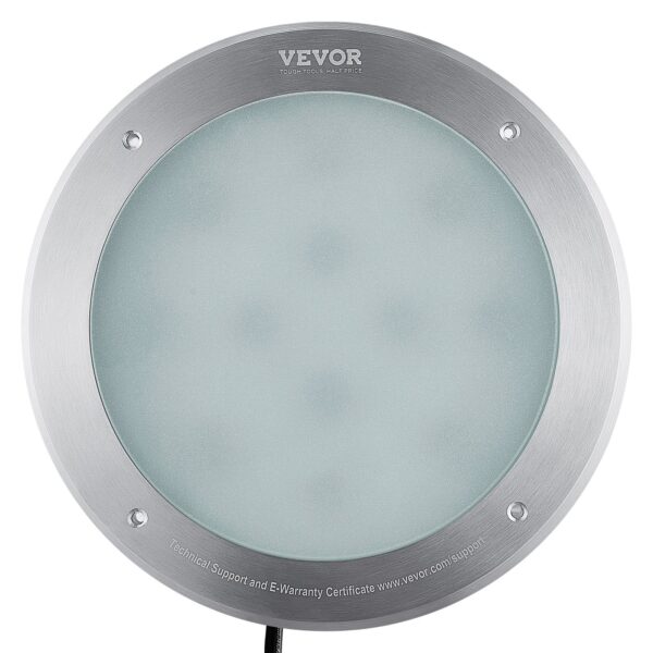 VEVOR 12V LED Pool Light, 10 Inch 40W, RGBW Color Changing Inground Swimming Pool Spa Light Underwater, With 50 FT Cord Remote Control, Fit For 10 In Large Wet Niches, IP68 & Tested To UL Standards - Image 2