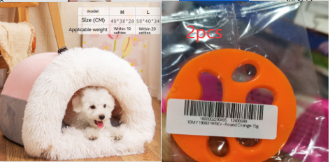 New Splice Portable Pet Nest Portable Autumn And Winter Warm Dog Nest Moisture-proof Long Fur Cat Nest Cross Border Pet Nest - Image 9
