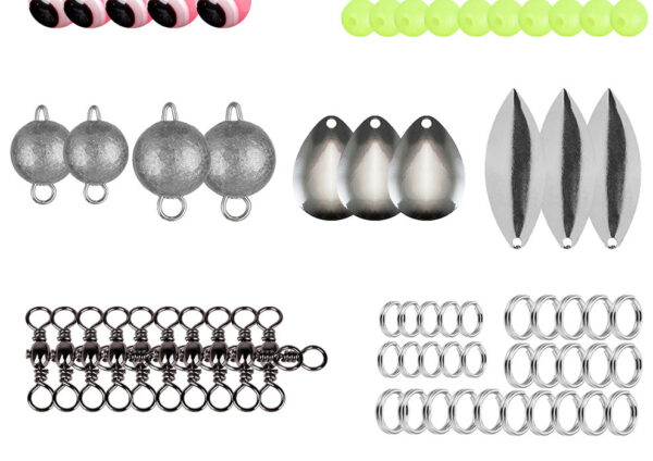 Weihe 257 Pieces Lure Fishhook Accessories Suit Texas Fishing Sea Fishing Rock Fishing Set Box - Image 8