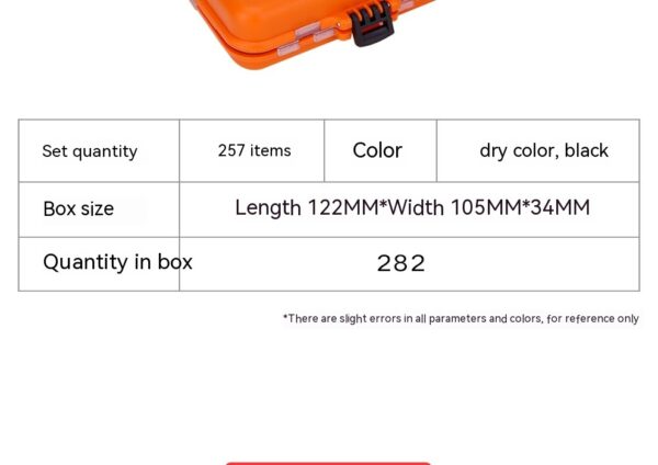 Weihe 257 Pieces Lure Fishhook Accessories Suit Texas Fishing Sea Fishing Rock Fishing Set Box - Image 10