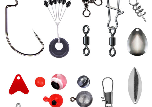 Weihe 257 Pieces Lure Fishhook Accessories Suit Texas Fishing Sea Fishing Rock Fishing Set Box - Image 3