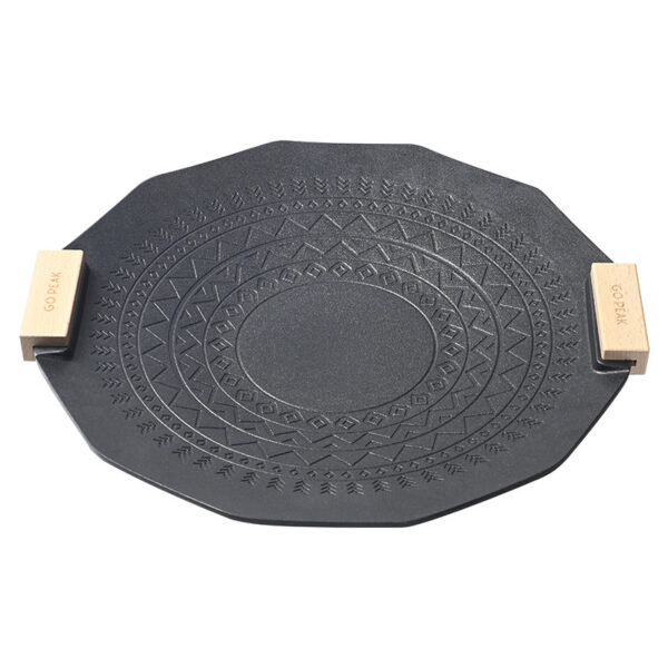 Outdoor Portable Non-stick Smoke-free Six-pointed Star Baking Tray - Image 2