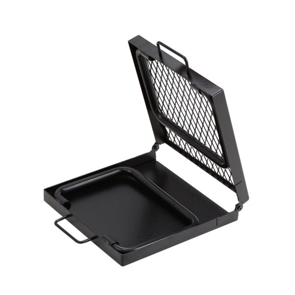 VEVOR Folding Campfire Grill, Heavy Duty Steel Mesh Grate, 22.4 Portable Camping Grates Over Fire Pit, Camp Fire Cooking Equipment With Legs Carrying Bag, Grilling Rack For Outdoor Open Flame Cooking - Image 5