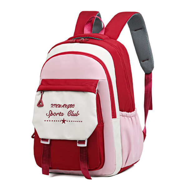 Contrast Color Schoolbag Women's Shoulder Large Capacity - Image 3