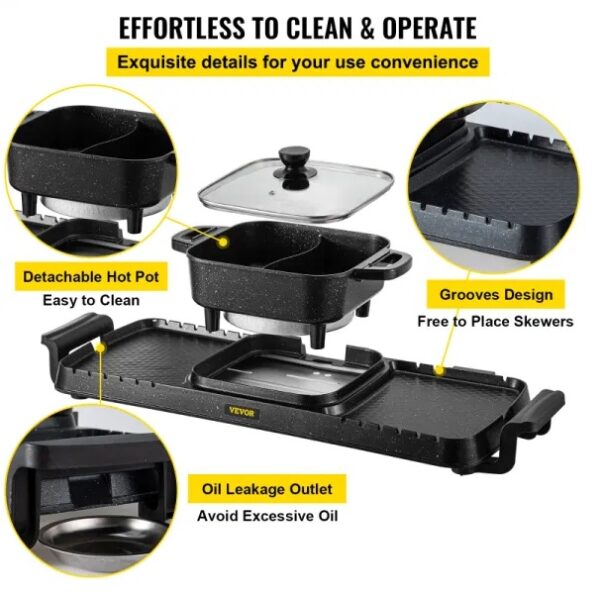Multifunctional Teppanyaki Grill Pot With Dual Temp Control - Image 4